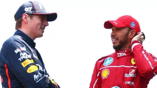 Max Verstappen e Lewis Hamilton