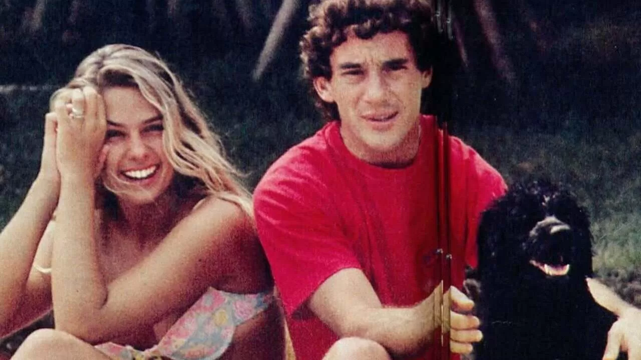 Adriane Galisteu e Ayrton Senna em foto de arquivo pessoal da apresentadora