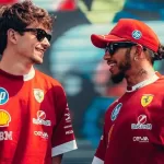 Pilotos da Ferrari (Charles Leclerc e Lewis Hamilton)