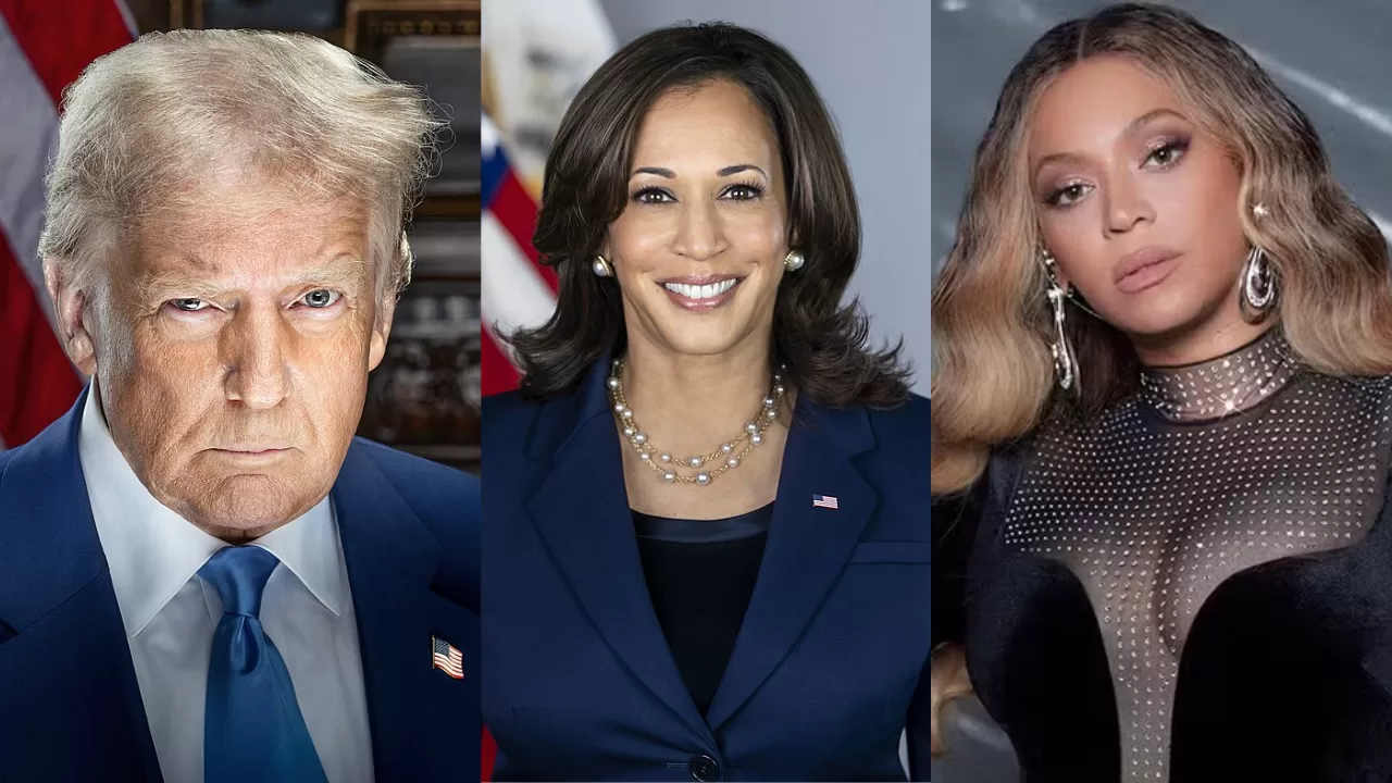 Donald Trump acusa democratas de "subornar" Beyoncé e pede processo contra Kamala Harris