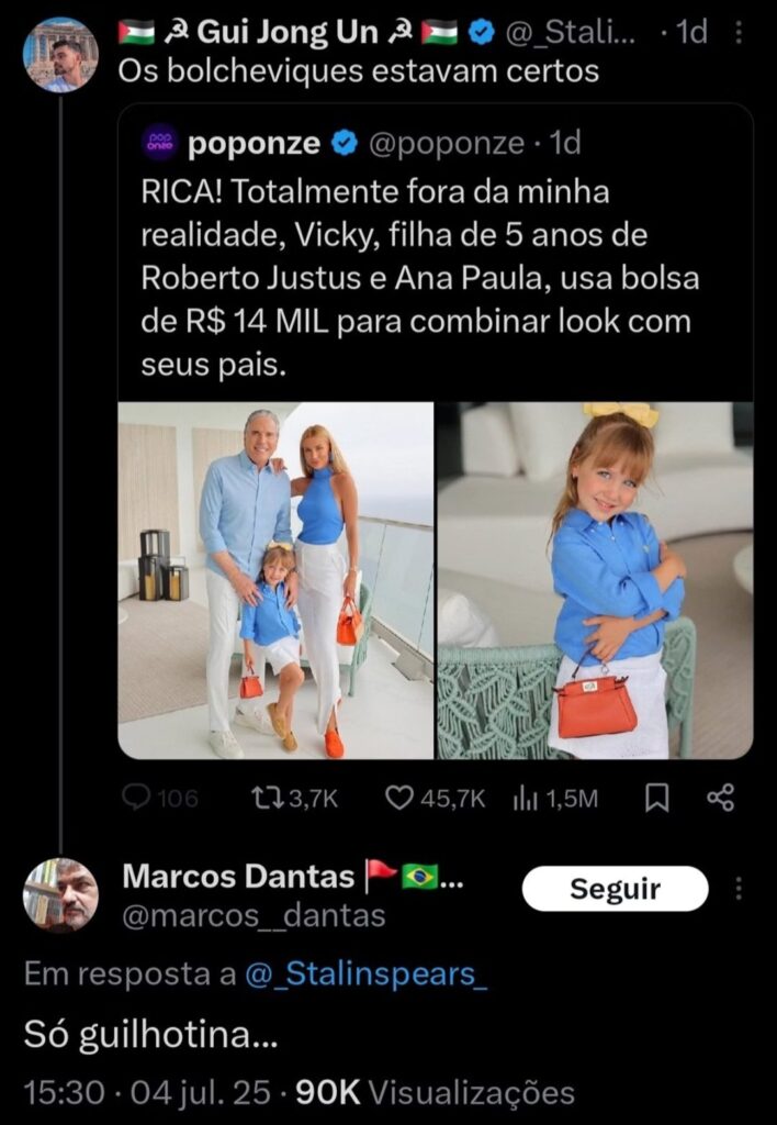 Foto de Vicky, filha do Roberto Justus