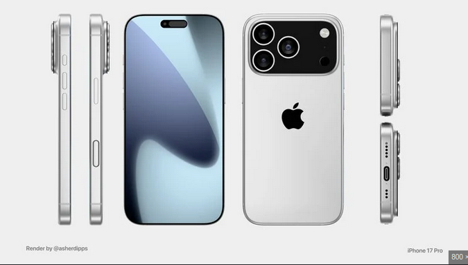 Imagem de um possível iPhone 17