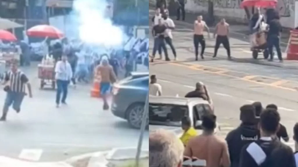 Confronto entre PM e torcedores marca Santos x Vasco no Morumbi