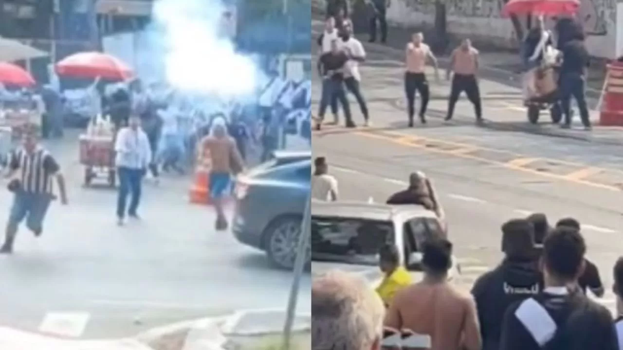 Confronto entre PM e torcedores marca Santos x Vasco no Morumbi