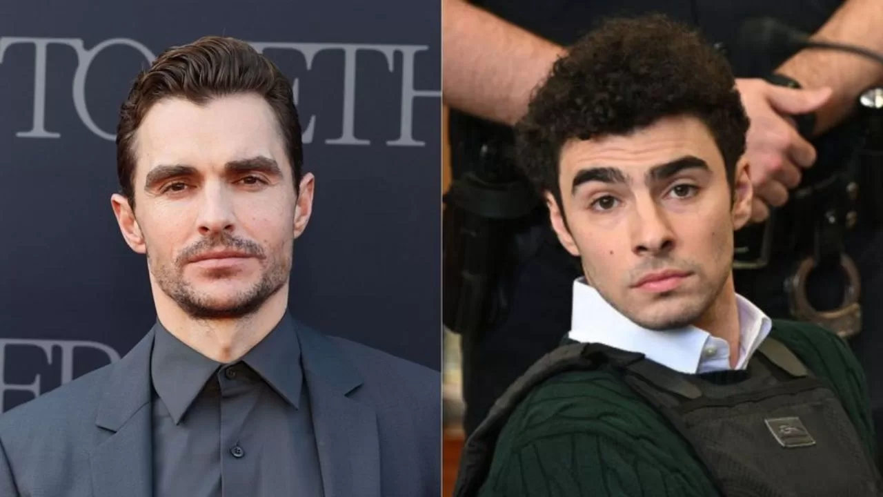 Colagem de Dave Franco e Luigi Mangione
