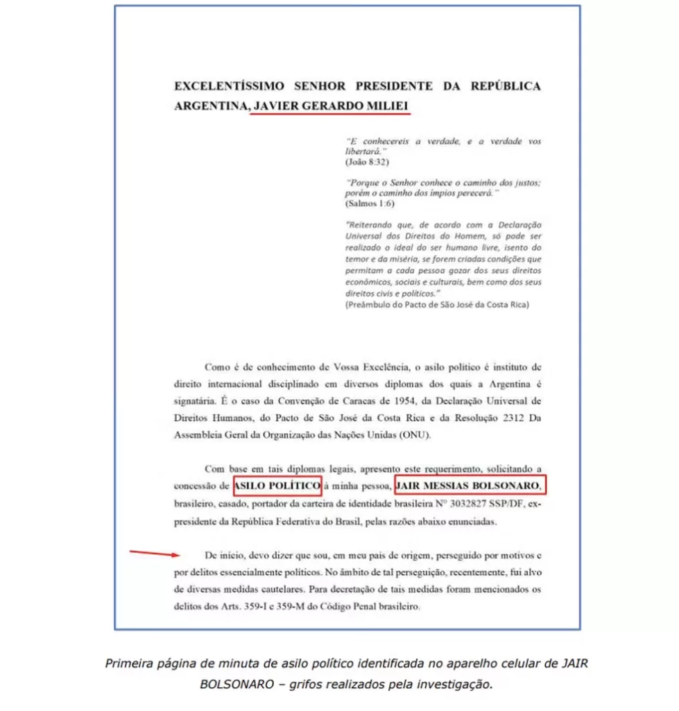 Jair Bolsonaro pedindo asilo da Argentina 