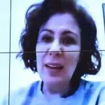 Carla Zambelli em audiência feita por videoconferência