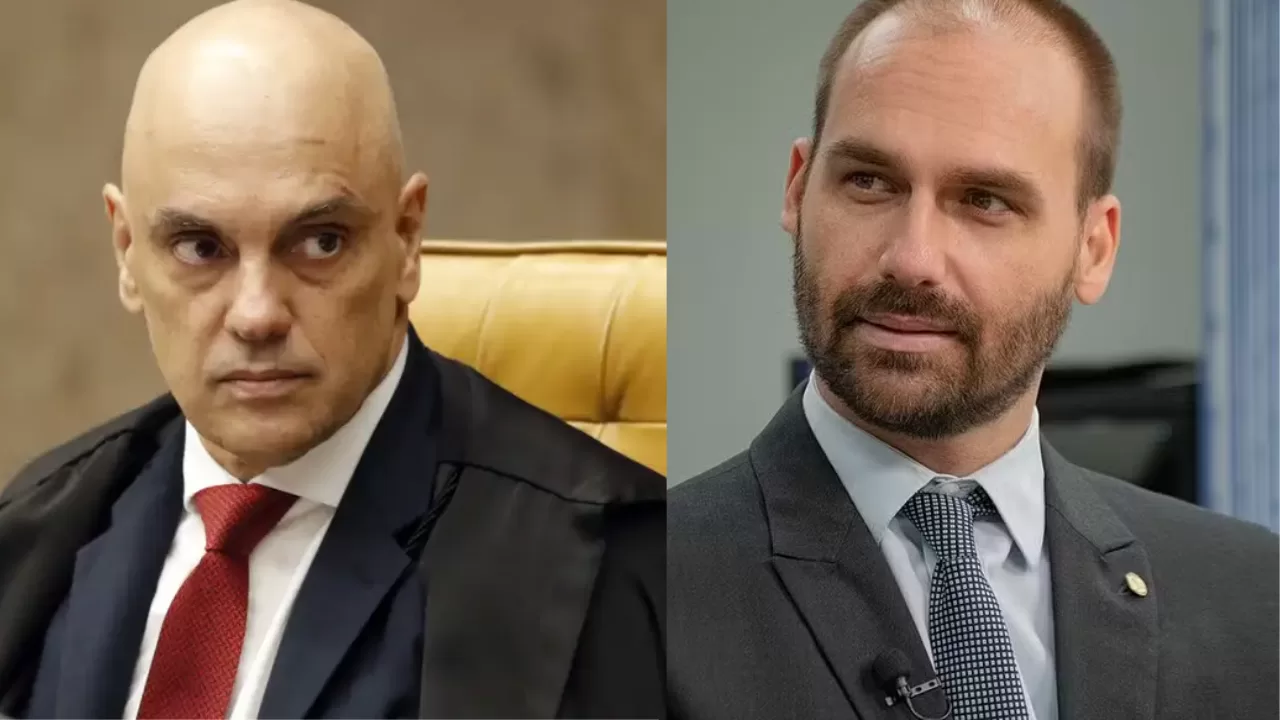 Moraes determina notificação de Eduardo Bolsonaro por edital