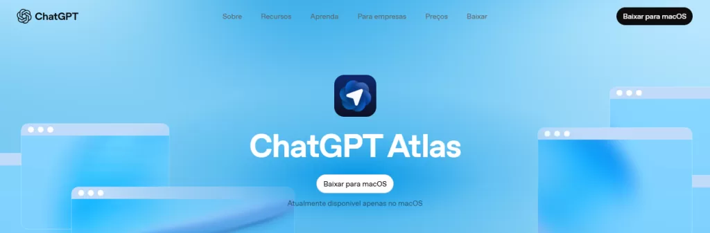 Chatgpt Atlas tela de download