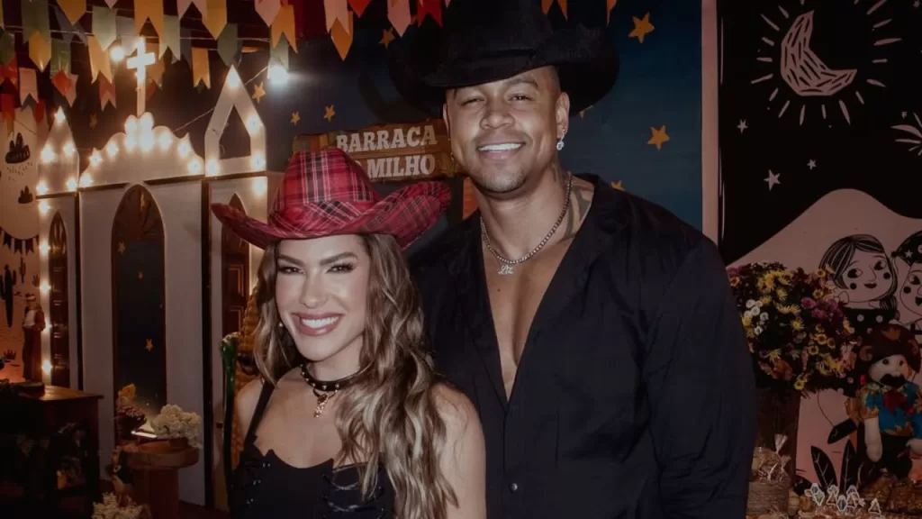 Lore Improta e Léo Santana em publicação