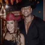 Lore Improta e Léo Santana em publicação