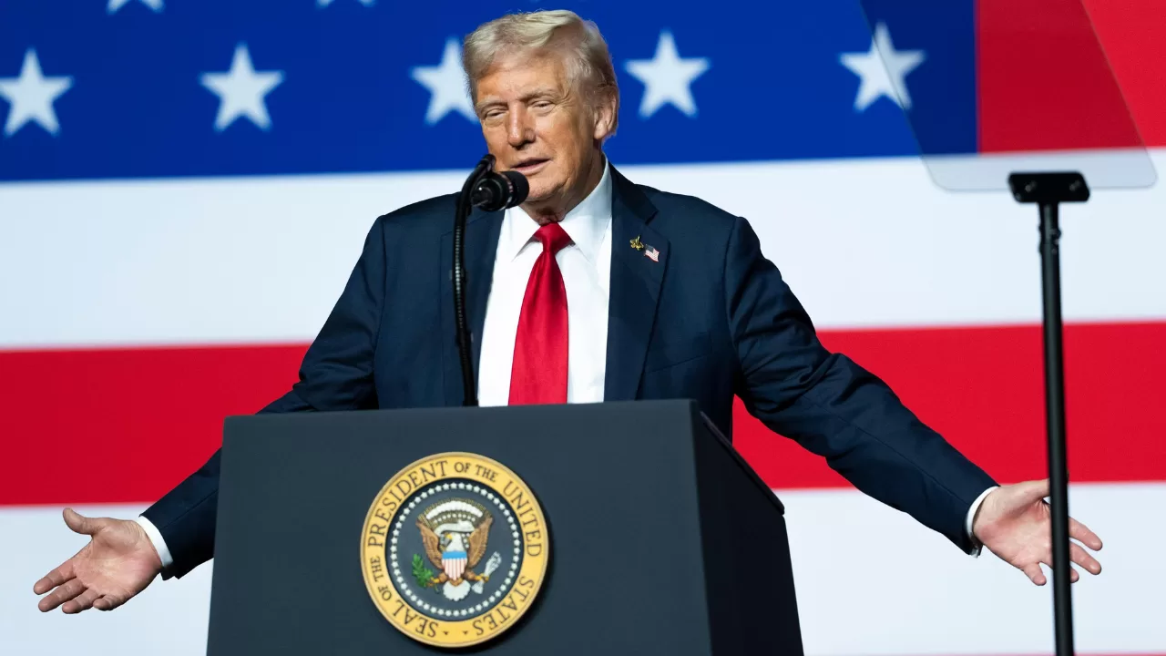 Donald Trump em discurso