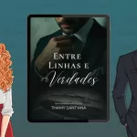 Capa de Entre Linhas e Verdades junto da ilustração de Lana e Philipe, personagens principais da trama | Rolling Screenn