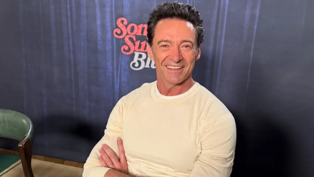 Hugh Jackman durante uma coletiva de impressa na Alemanha