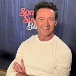 Hugh Jackman durante uma coletiva de impressa na Alemanha