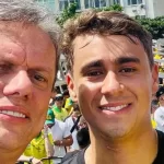 Tarcísio de Freitas elogia Nikolas Ferreira após ato em Brasília