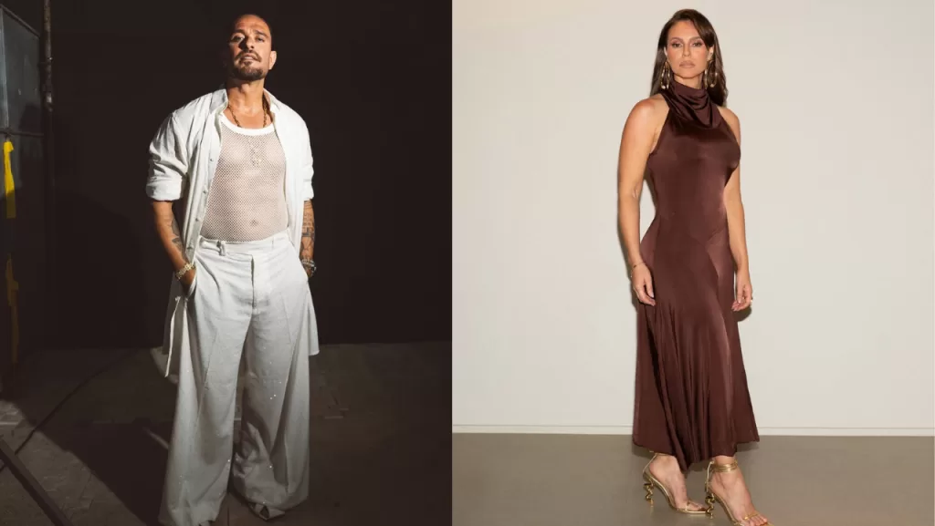 Diogo e Paolla posando para suas redes sociais.