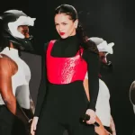 Rosalía em sua turnê na cidade do México